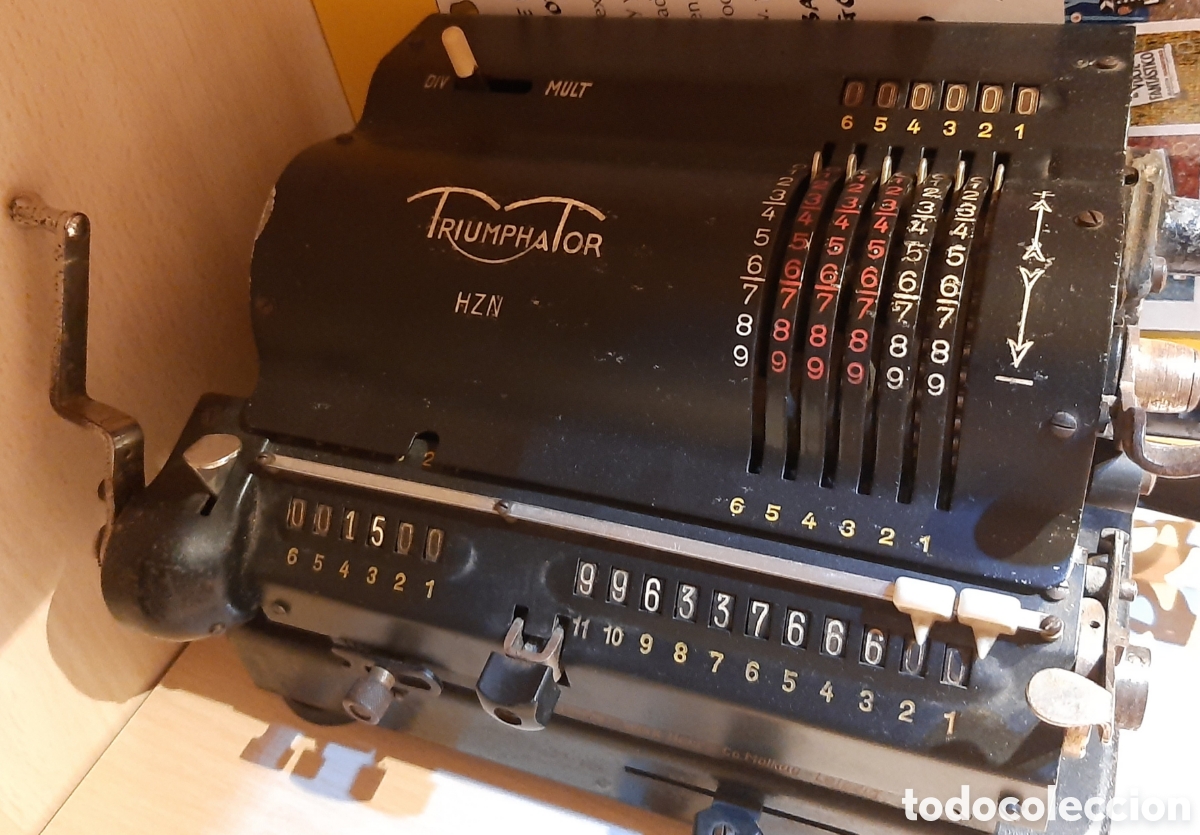 Antig&uuml;edades: Calculador antiguo Triumphator - Foto 1