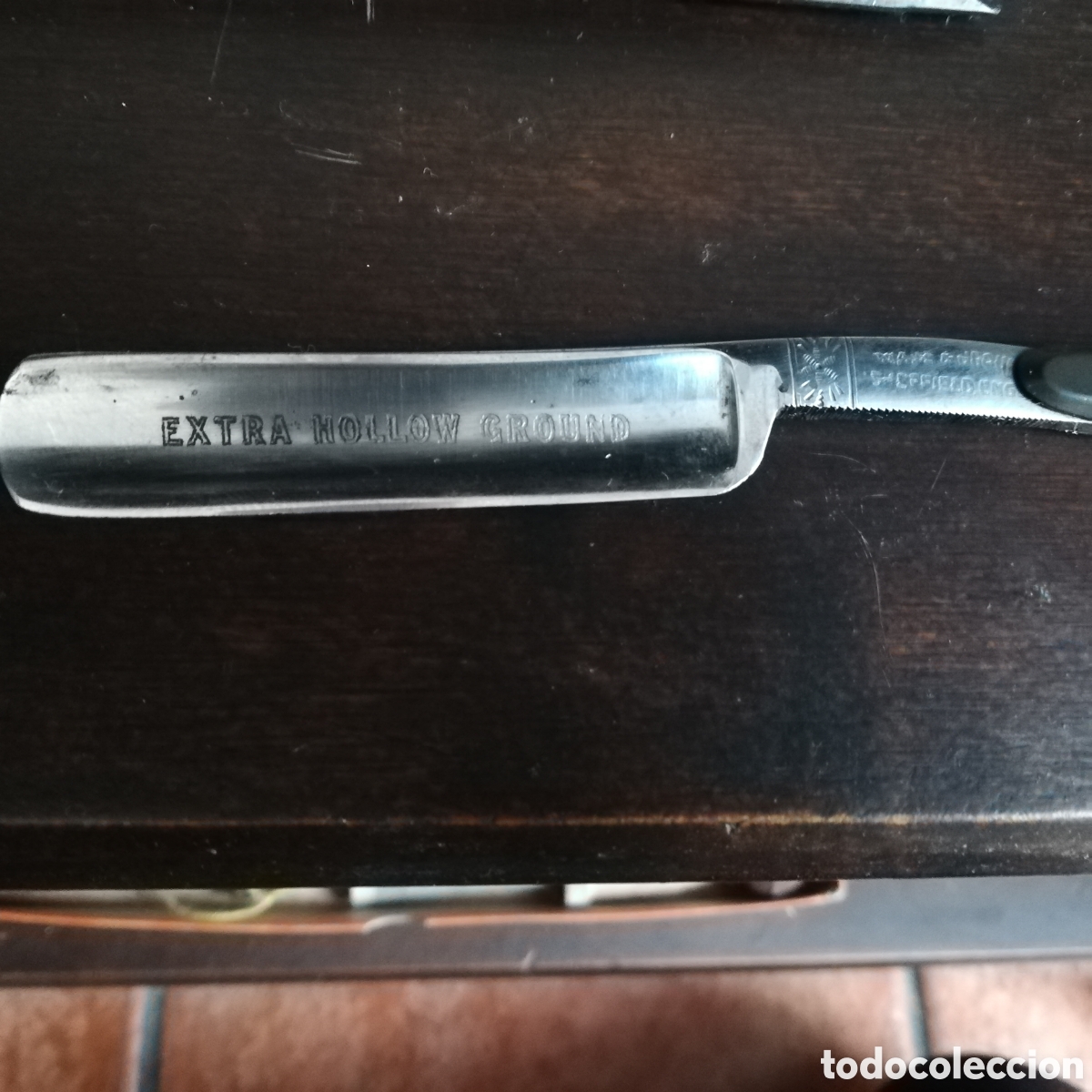 Antig&uuml;edades: Navaja de afeitar Extra Hollow Ground - Foto 3
