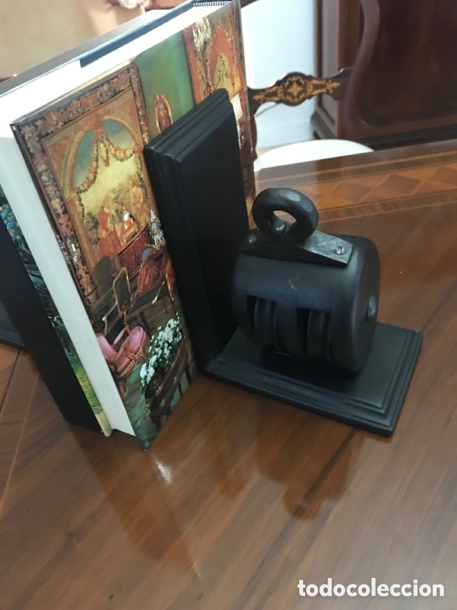 Antig&uuml;edades: Sujeta libros poleas na&uacute;ticas - Foto 3