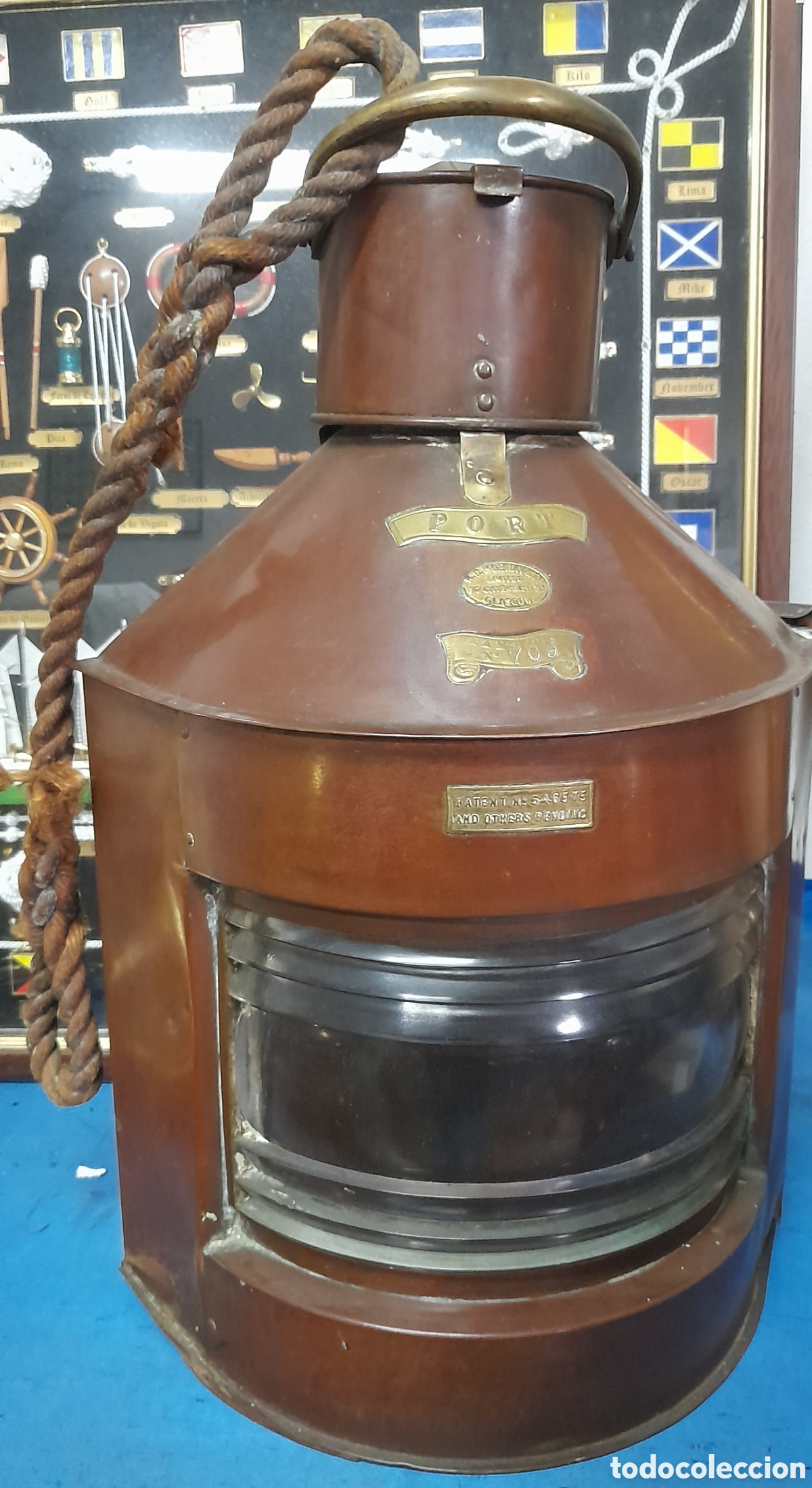 Antig&uuml;edades: Extraordinario Farol de Barco ingl&eacute;s - Foto 2