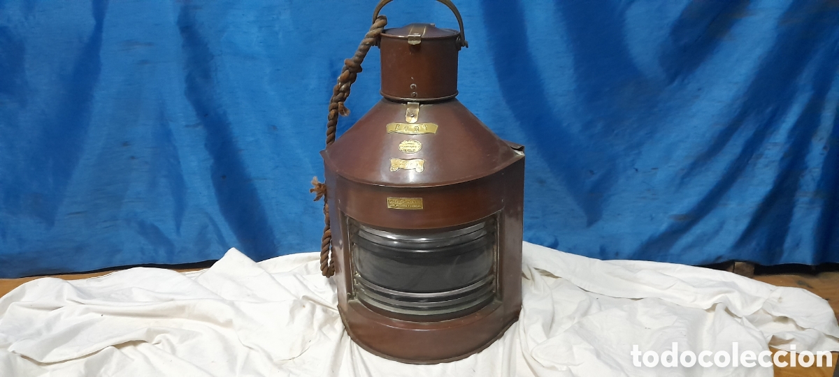 Antig&uuml;edades: Extraordinario Farol de Barco ingl&eacute;s - Foto 1