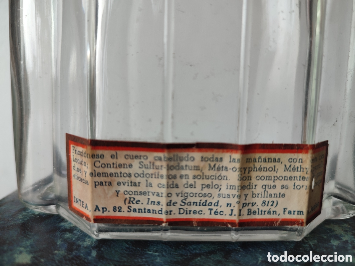 Antig&uuml;edades: Botella loci&oacute;n azufre Intea,barberia - Foto 2