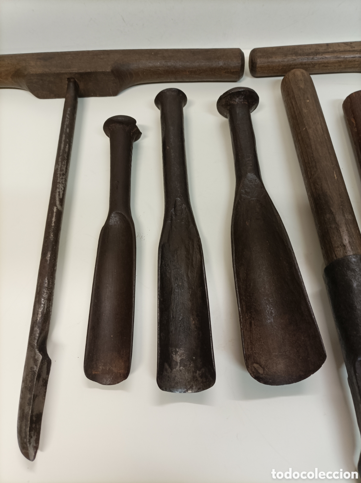 Antig&uuml;edades: Juego herramientas Madre&ntilde;ero madre&ntilde;as - Foto 2