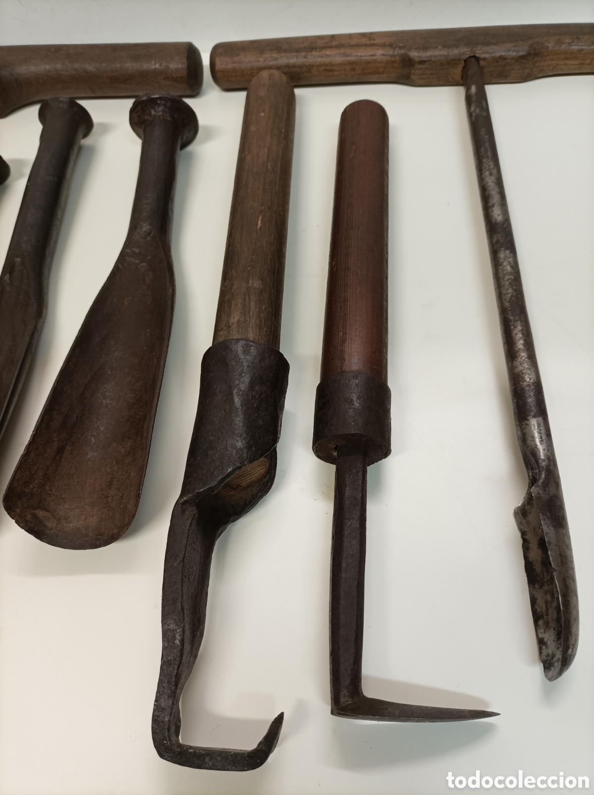 Antig&uuml;edades: Juego herramientas Madre&ntilde;ero madre&ntilde;as - Foto 3