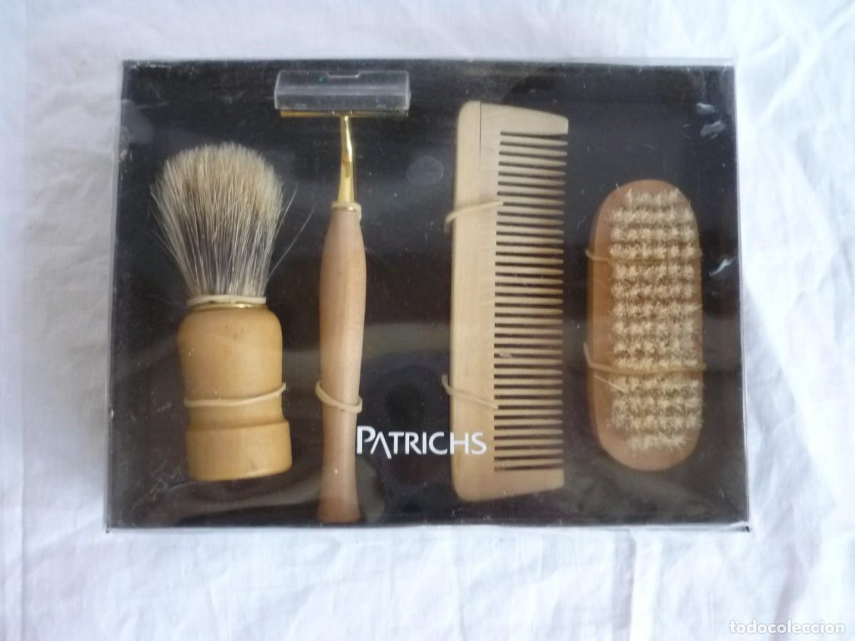 Antig&uuml;edades: Set de aseo y afeitado Patrichs en madera - Foto 2