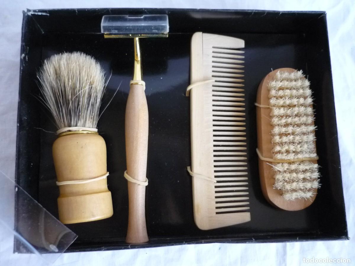 Antig&uuml;edades: Set de aseo y afeitado Patrichs en madera - Foto 4
