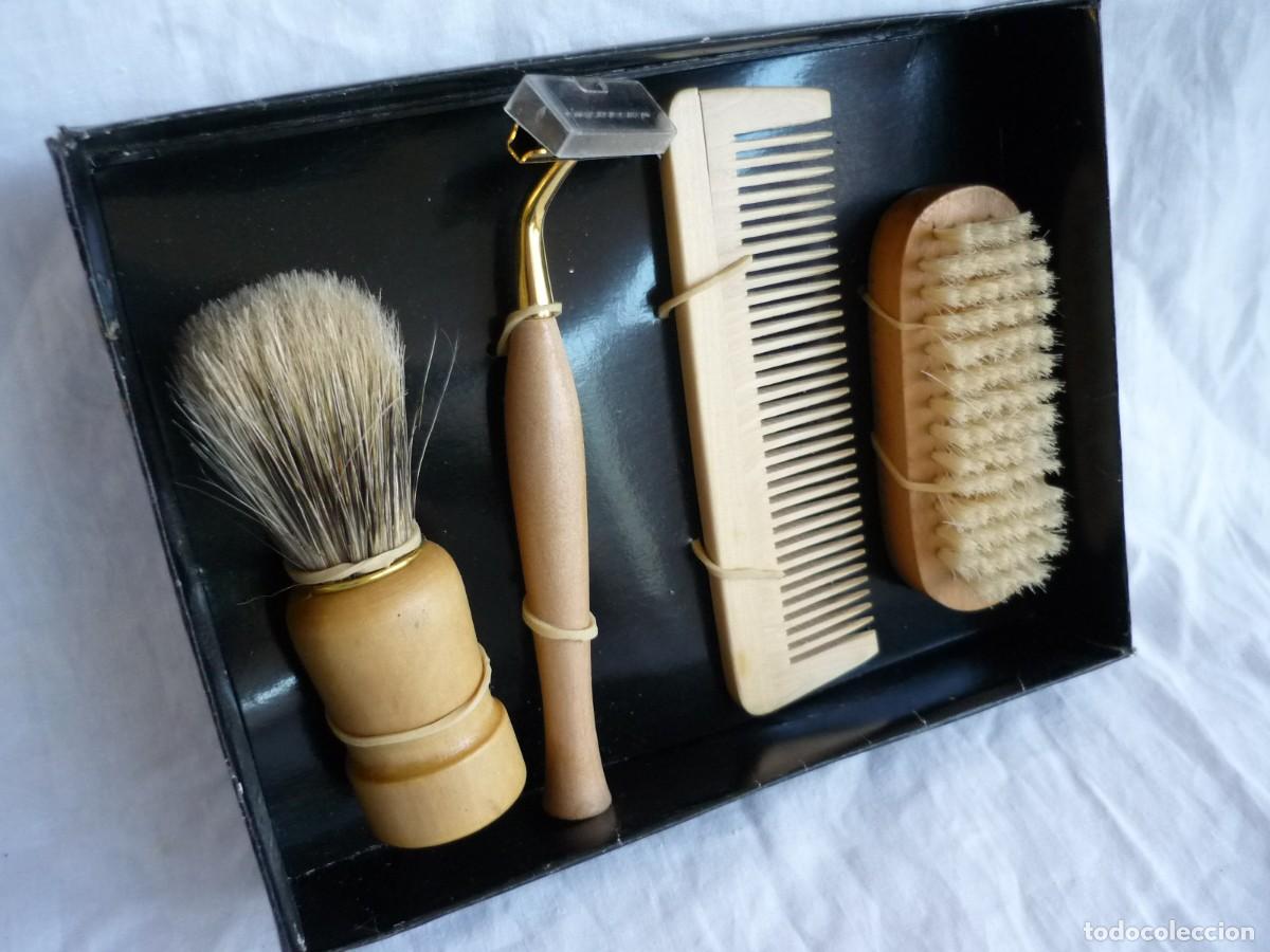 Antig&uuml;edades: Set de aseo y afeitado Patrichs en madera - Foto 6