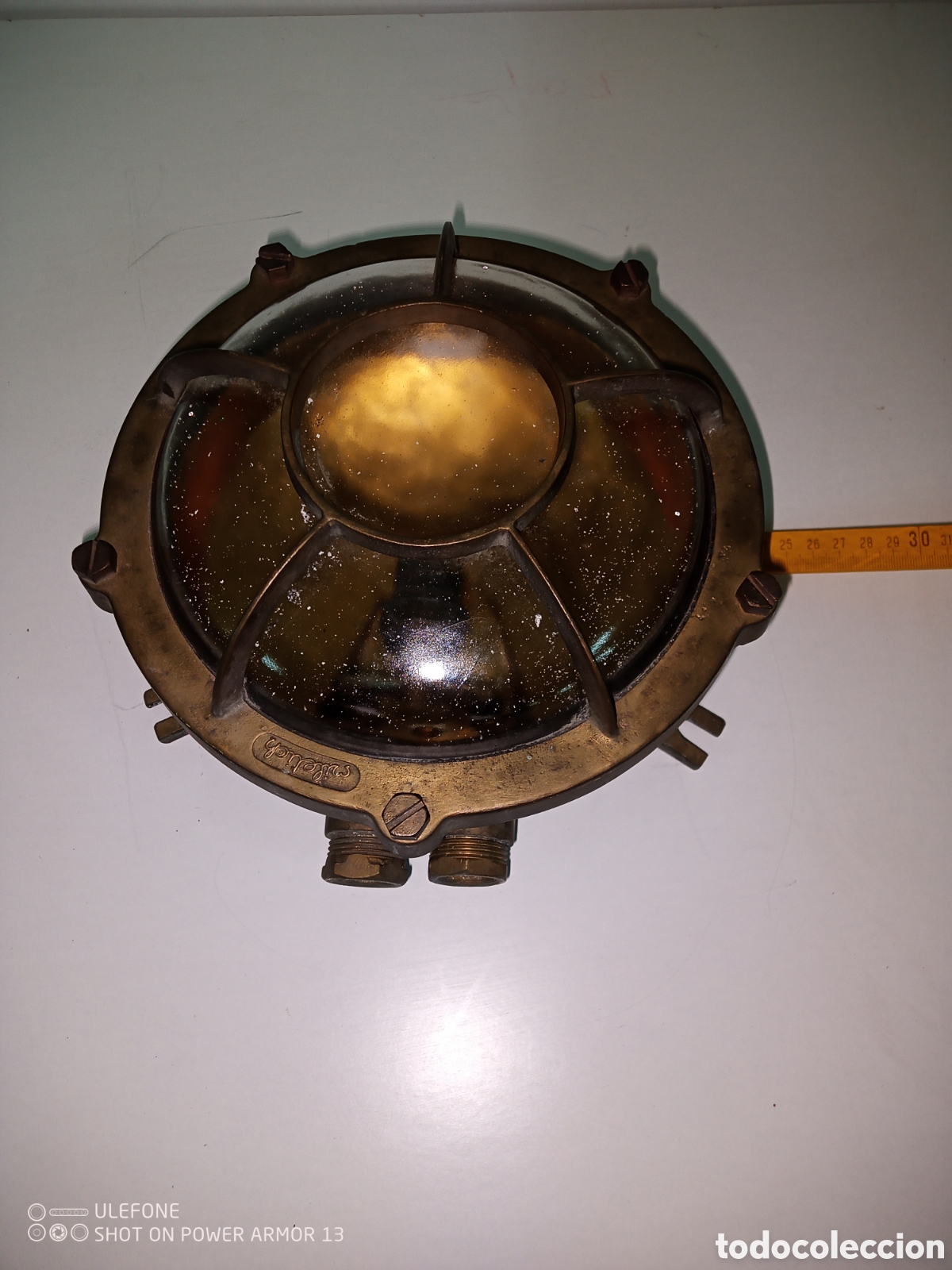 Antig&uuml;edades: Farol n&aacute;utico Miletich 25 cm - Foto 4