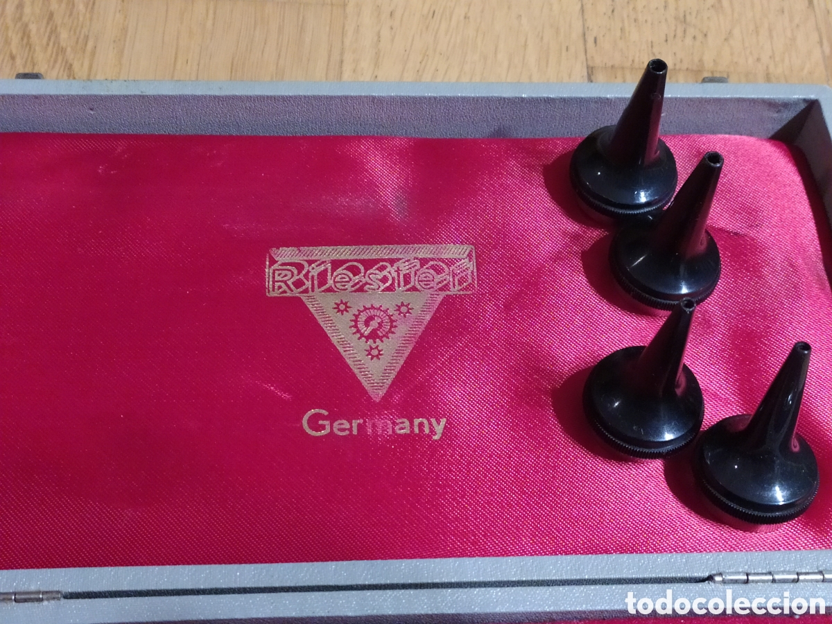 Antig&uuml;edades: CAJA DE OTOSCOPIO RIESTER - GERMANY - Foto 4