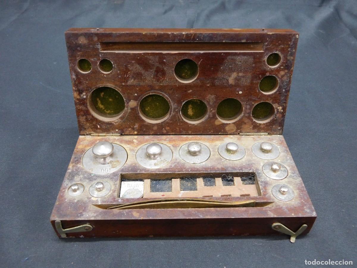 Antig&uuml;edades: ESTUCHE PESAS PRECISION - Foto 1