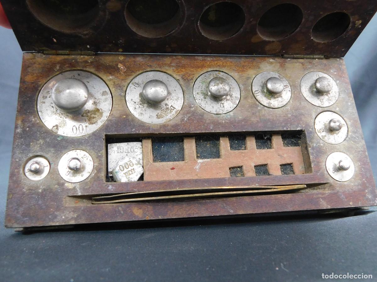 Antig&uuml;edades: ESTUCHE PESAS PRECISION - Foto 2