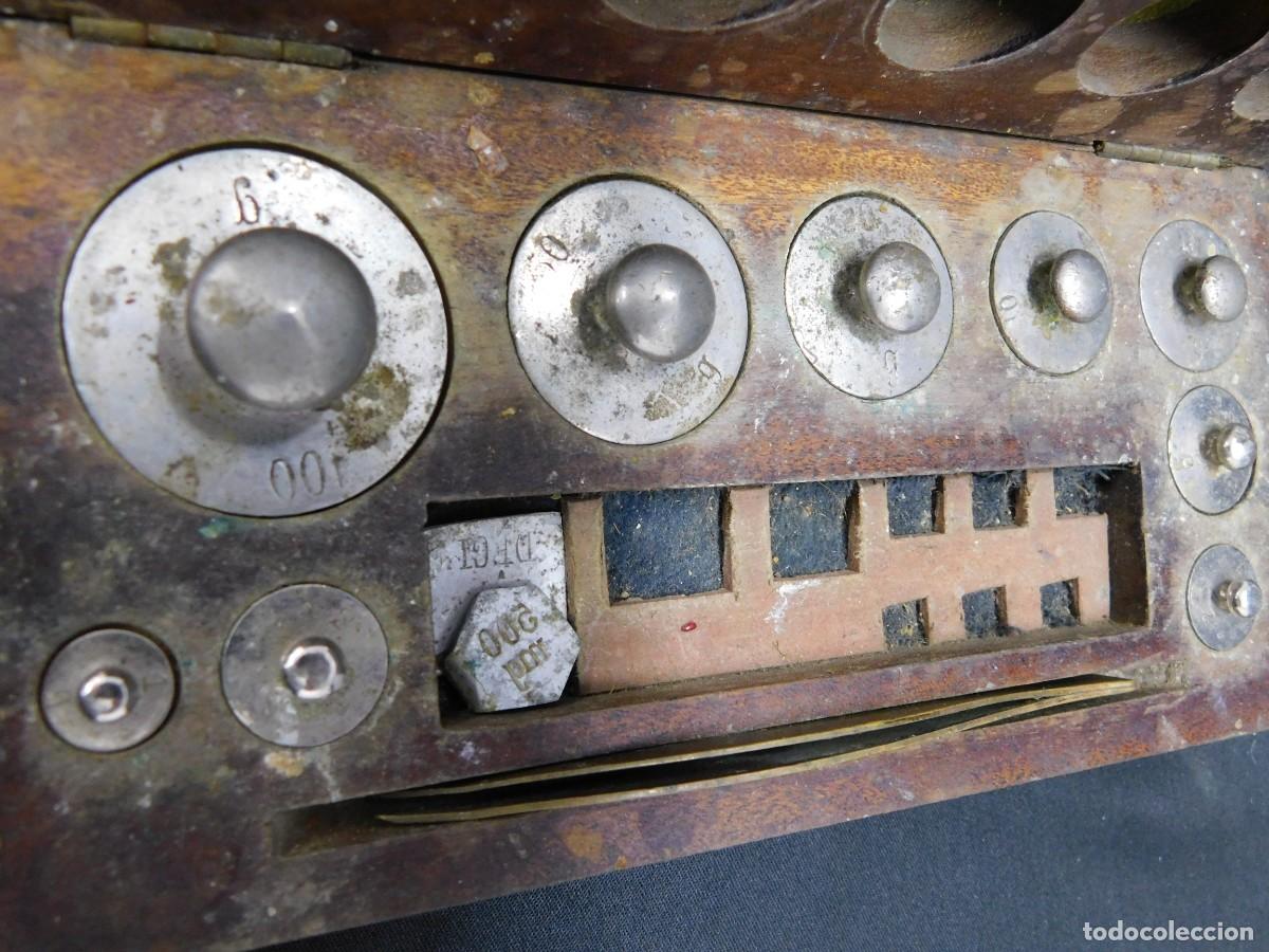 Antig&uuml;edades: ESTUCHE PESAS PRECISION - Foto 3