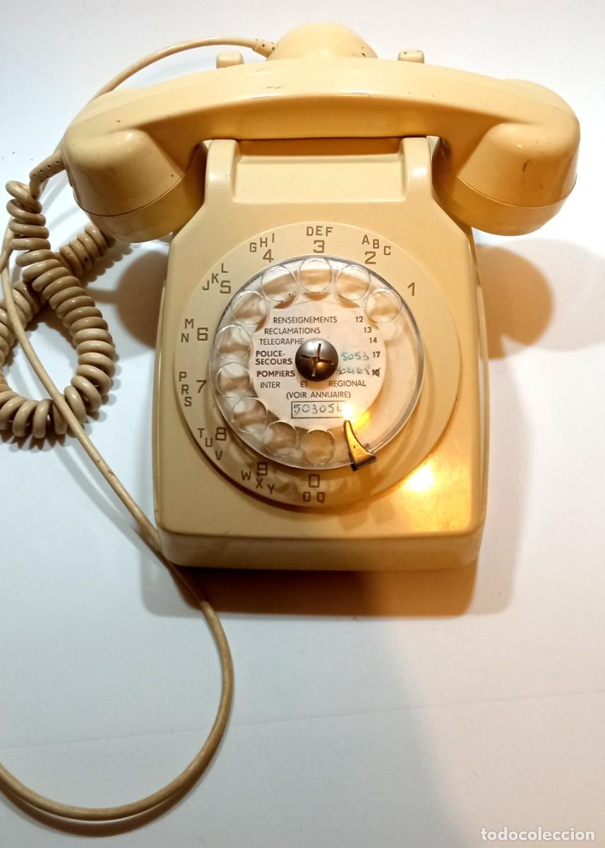 Téléphone Ancien Socotel S63 Gris – Gros Chiffres, France 1977