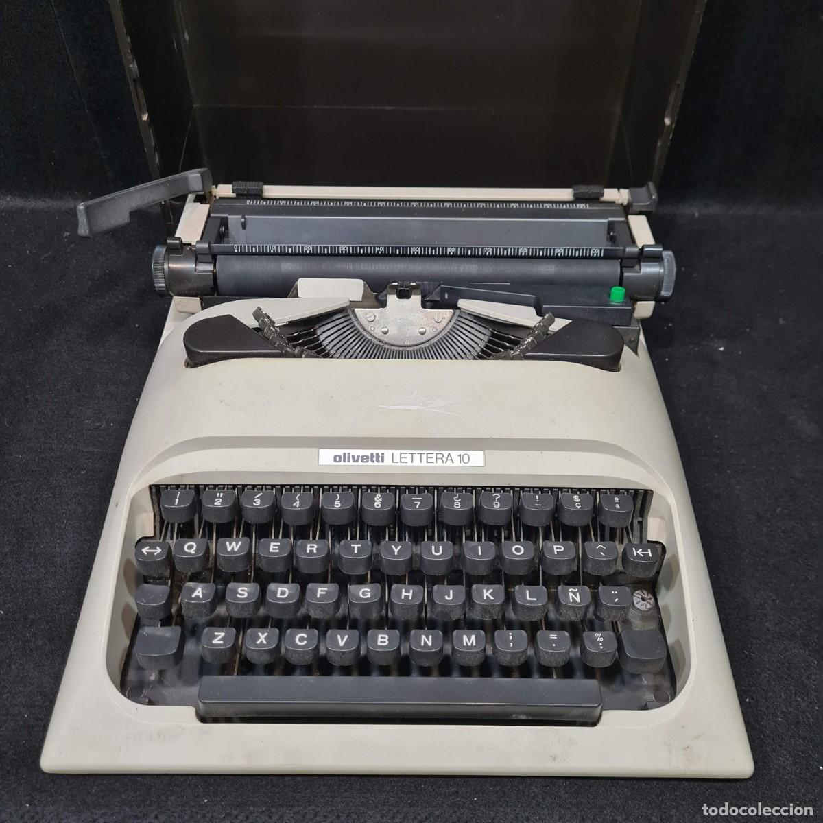 Máquina de escribir azul vintage Olivetti Lettera 32 Máquina de