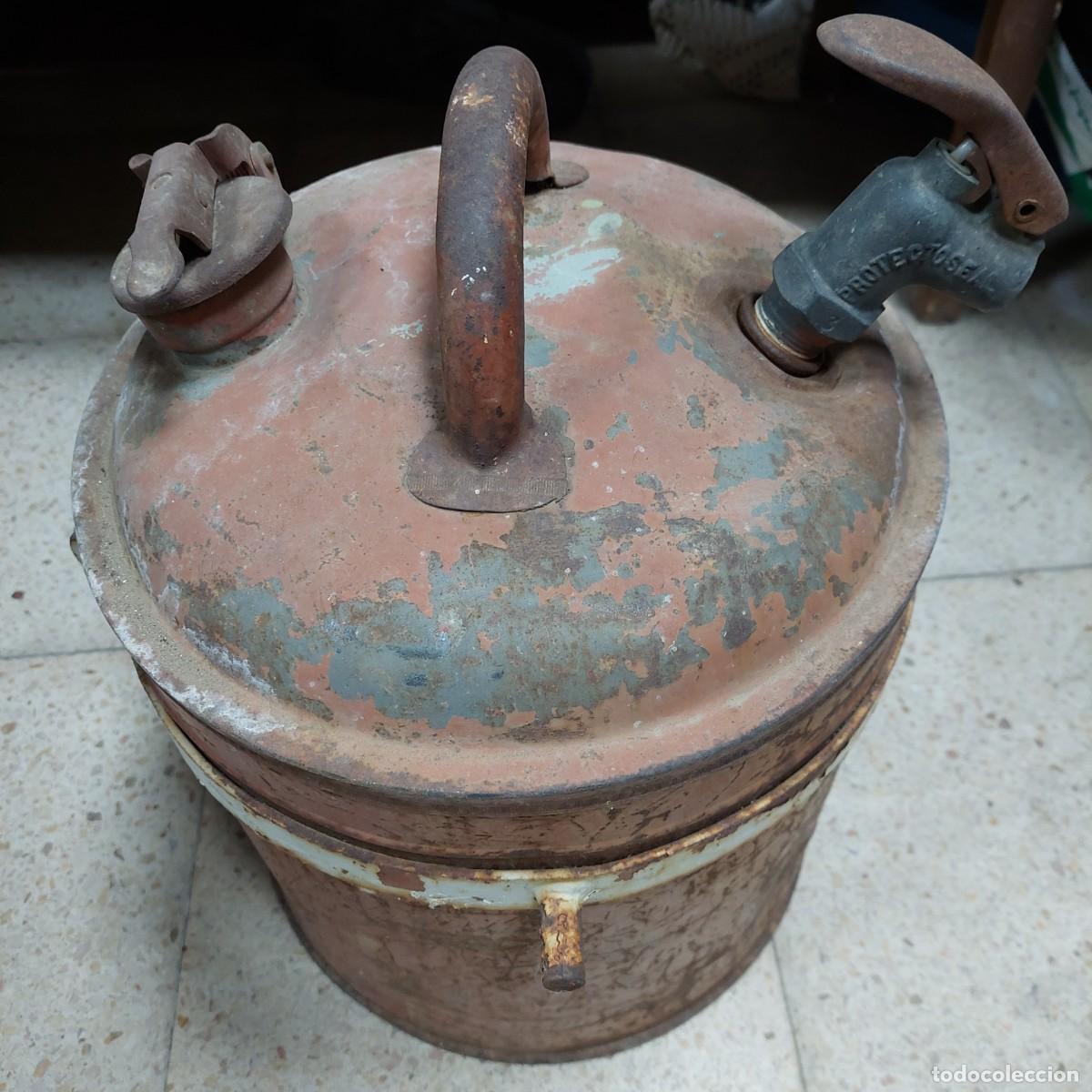 Antig&uuml;edades: Antiguo extintor fabricado en Chicago USA - Foto 3