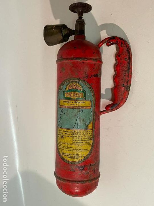 Antig&uuml;edades: ANTIGUO EXTINTOR - INDUSTRIAS PARSI - Foto 1