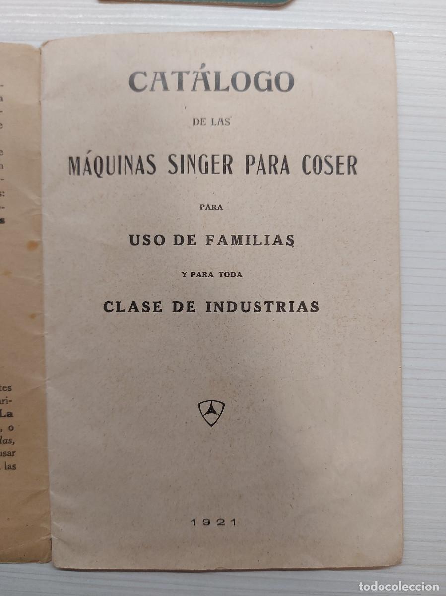 Antig&uuml;edades: SINGER, DOCUMENTACI&Oacute;N M&Aacute;QUINA DE COSER, 1921 - Foto 2