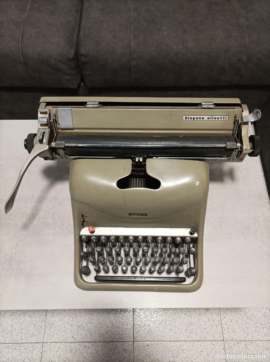Antig&uuml;edades: M&aacute;quina de escribir HISPANO OLIVETTI LEXICON 80 - Foto 3