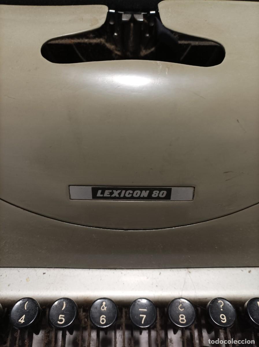 Antig&uuml;edades: M&aacute;quina de escribir HISPANO OLIVETTI LEXICON 80 - Foto 4