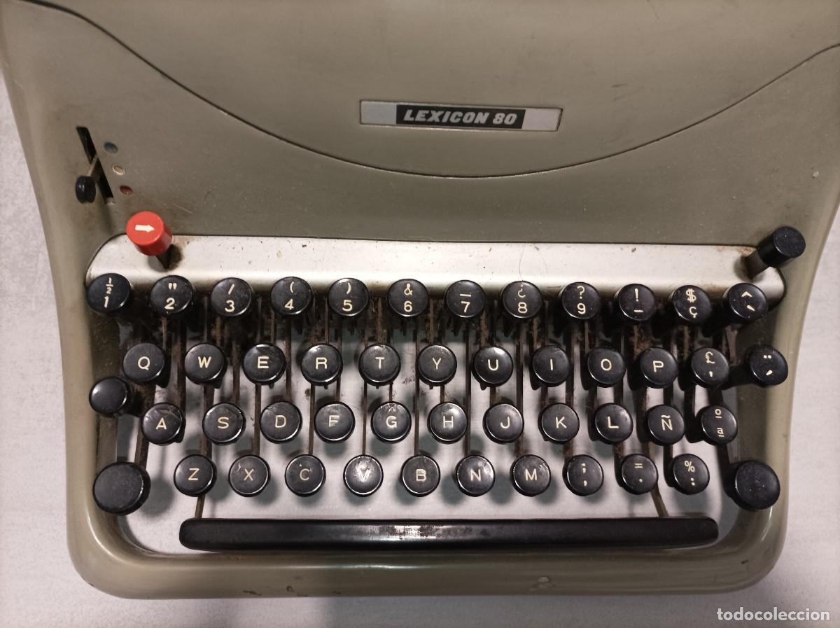 Antig&uuml;edades: M&aacute;quina de escribir HISPANO OLIVETTI LEXICON 80 - Foto 8