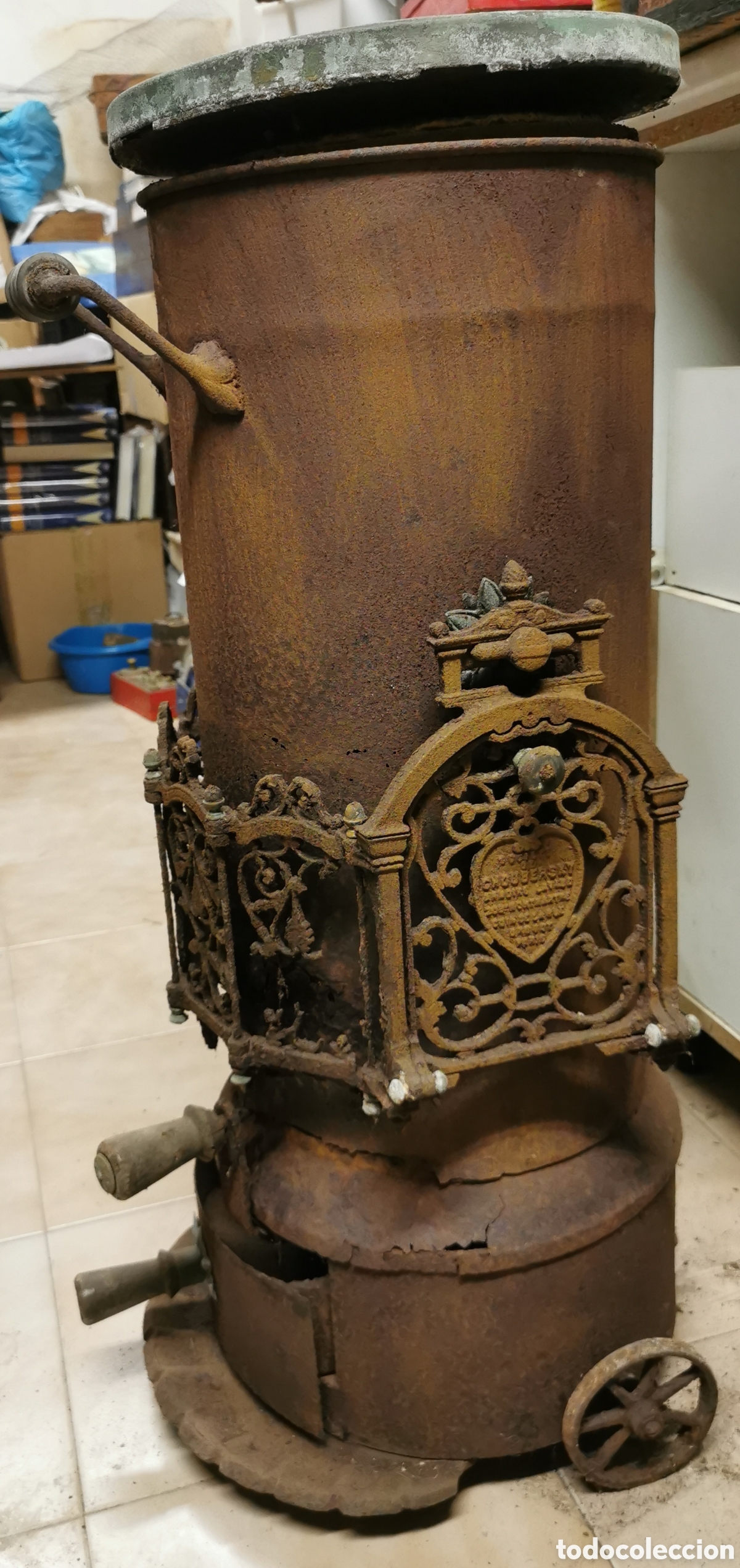 Antig&uuml;edades: Choubersky estufa antigua, chimenea - Foto 3