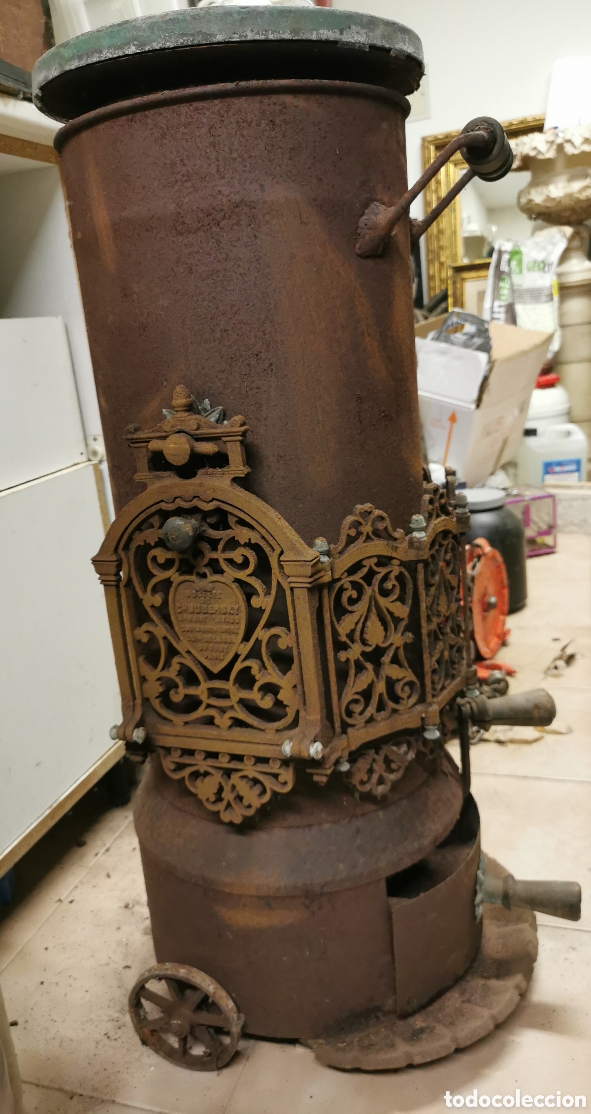 Antig&uuml;edades: Choubersky estufa antigua, chimenea - Foto 2