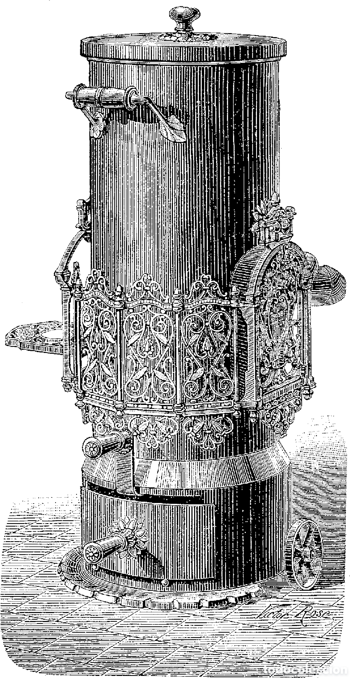 Antig&uuml;edades: Choubersky estufa antigua, chimenea - Foto 16