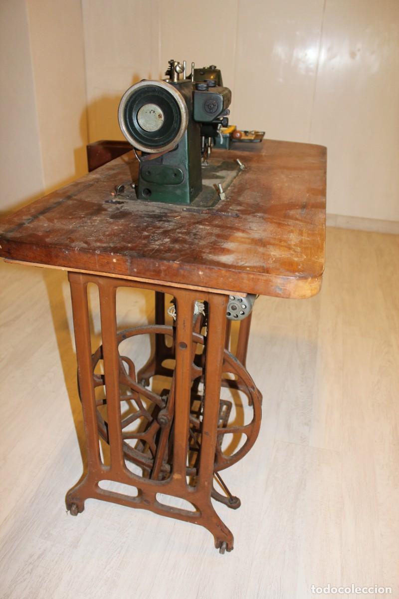 mesa con pie de maquina de coser refrey - Compra venta en todocoleccion