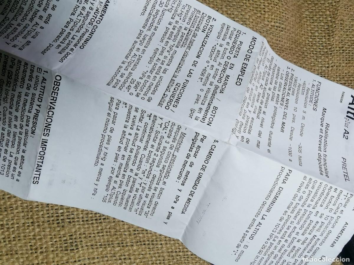Antig&uuml;edades: ALTIMETRO DIGITAL ALTIPLUS A2 DE PRETEL - Foto 18