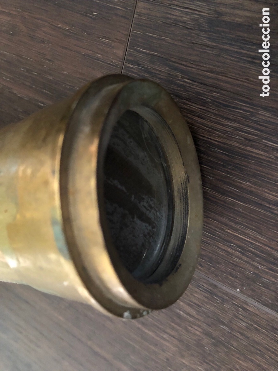 Antig&uuml;edades: Antiguo catalejo de bronce 1 metro de largo - Foto 6