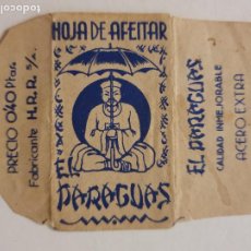 Antigüedades: ENVOLTORIO HOJA DE AFEITAR - PARAGUAS - NE