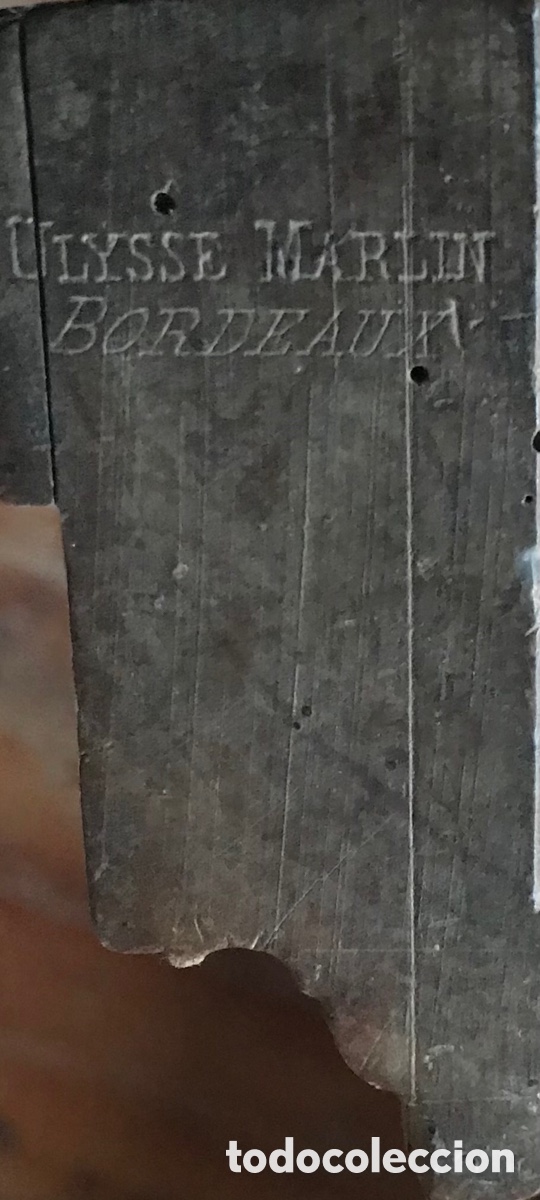 Antig&uuml;edades: Cepillo antiguo de madera. Ulysse Marlin. Bordeaux. - Foto 4