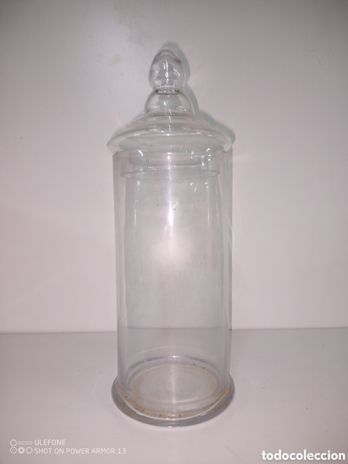 Antig&uuml;edades: Bote cristal farmacia - Foto 1