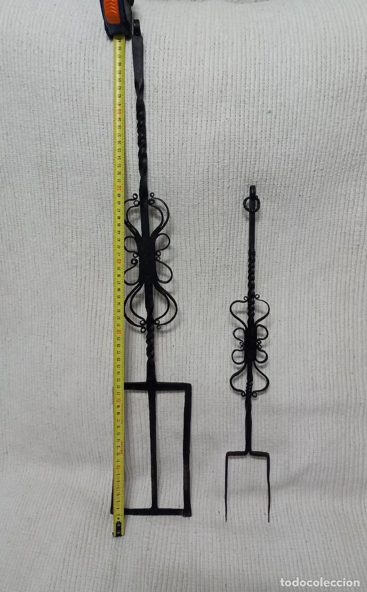 Antig&uuml;edades: Utensilios de forja para chimenea - Foto 2