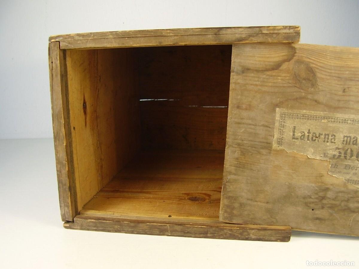 Antig&uuml;edades: Caja original para linterna m&aacute;gica.1900 - Foto 3
