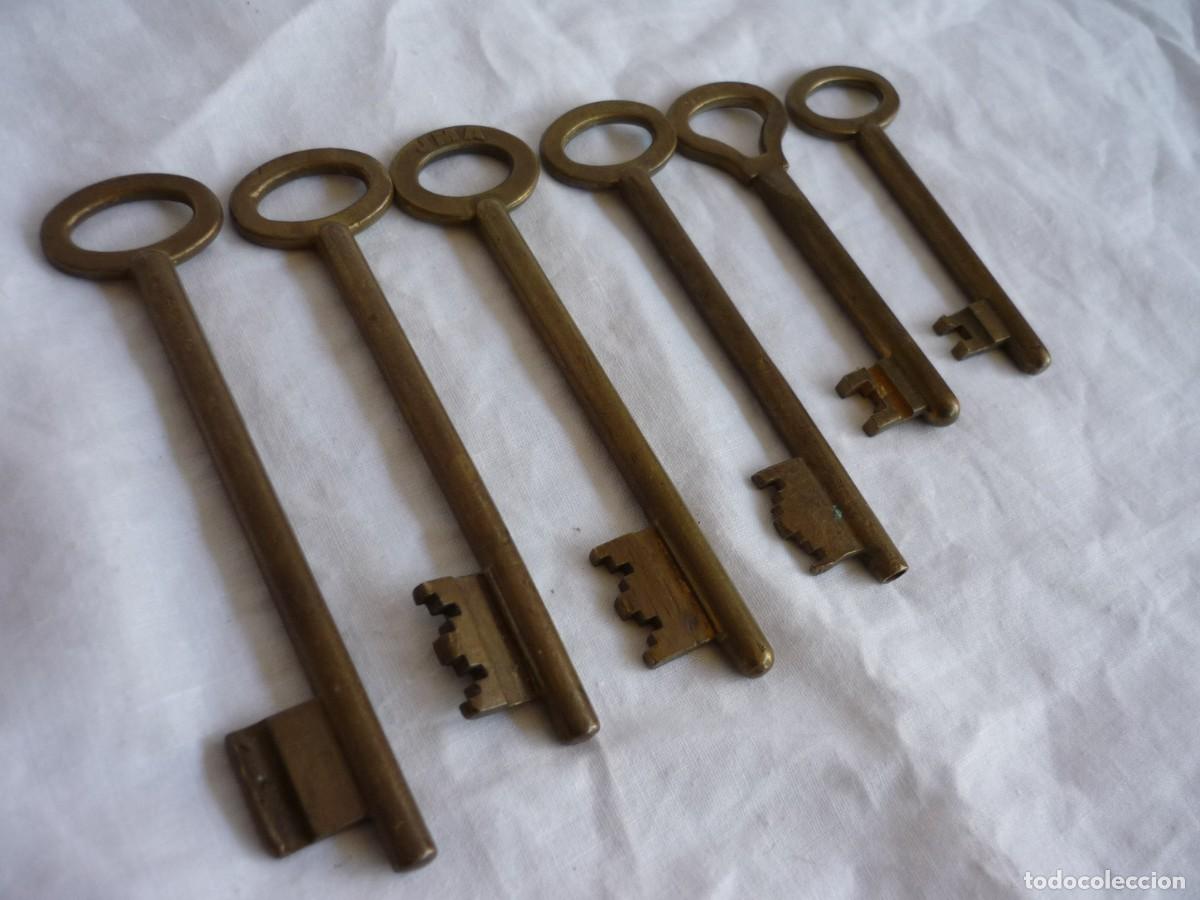 Antig&uuml;edades: 6 llaves de bronce - Foto 4