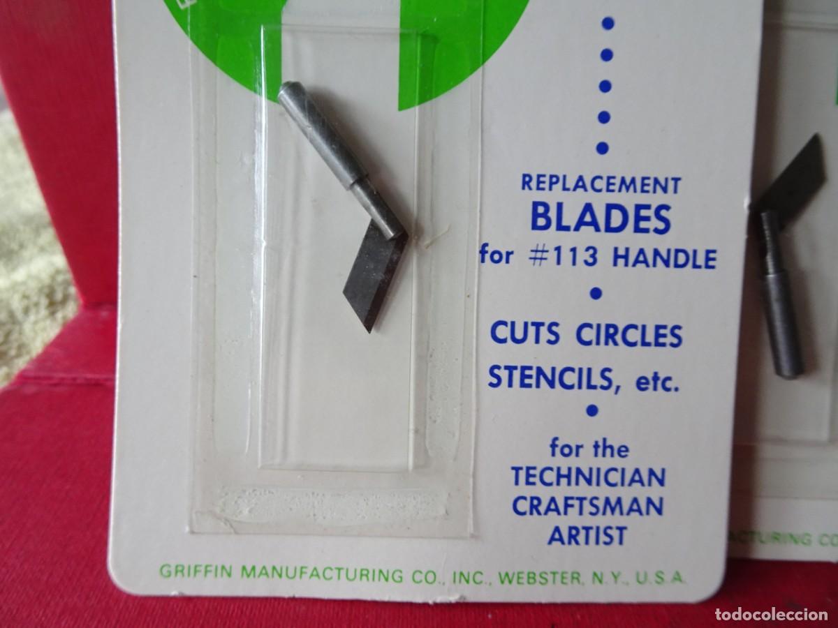 Antig&uuml;edades: PRECISION HAND TOOLS GRIFHOLD N&ordf; 113-b CUTS CIRCLES STENCILS (3) - Foto 2