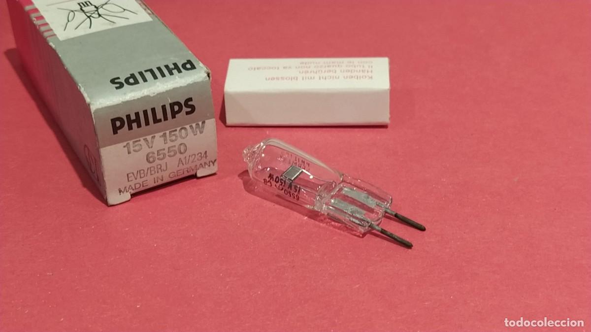 Antig&uuml;edades: LAMPARA DE PROYECTOR PHILIPS 15V-150W-NUEVA. - Foto 1