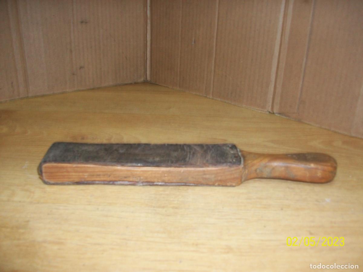 Antig&uuml;edades: ANTIGUO AFILADOR DE BARBERO - Foto 3