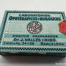 Antigüedades: SUPRARRENINA LABORATORIOS DR. VALLES 1923 MEDICAMENTO ANTIGUO FARMACIA