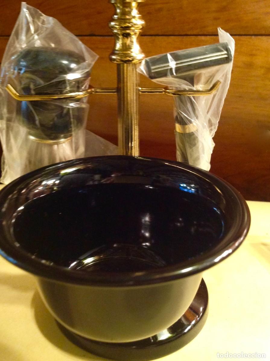 Antig&uuml;edades: Juego Completo de Afeitado Brocha Barbera - Foto 2
