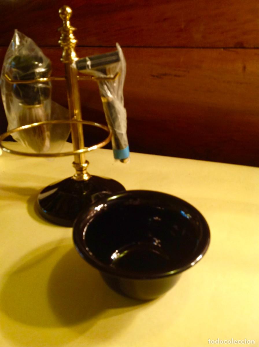 Antig&uuml;edades: Juego Completo de Afeitado Brocha Barbera - Foto 5