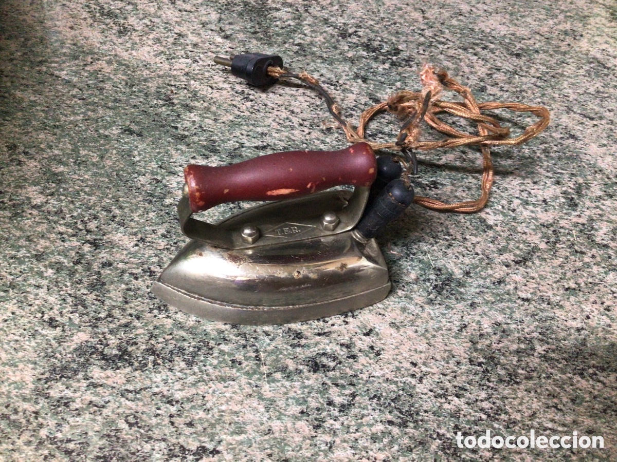 Antig&uuml;edades: Mini plancha de viaje - Foto 2