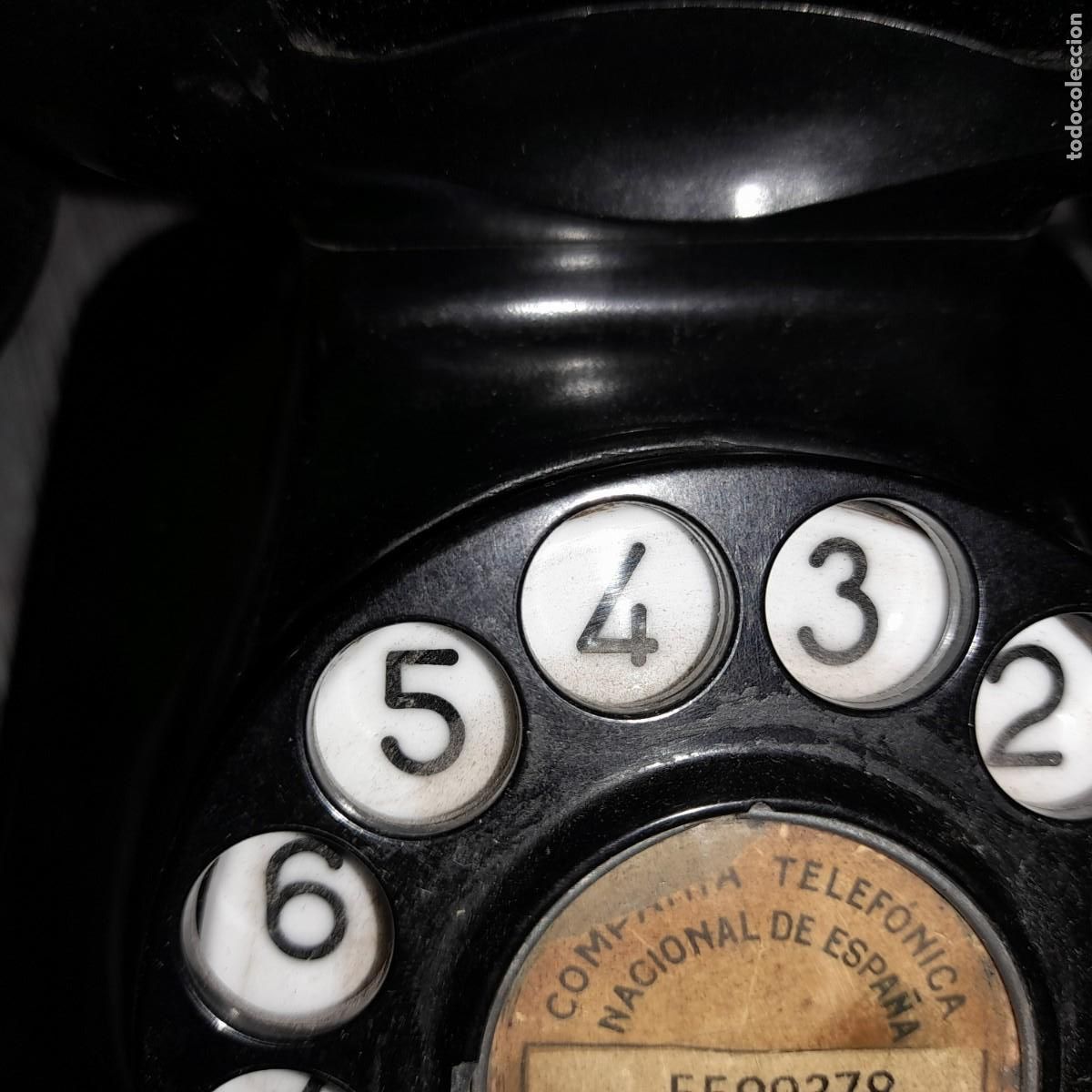 Tel&eacute;fonos: Tel&eacute;fono baquelita CTNE Mod 5523E - Foto 3