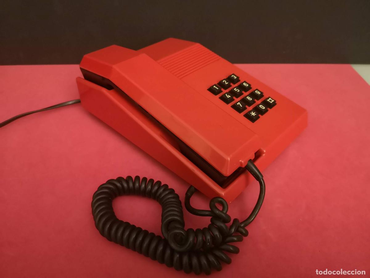 antiguo teléfono fijo teide rojo vintage. años - Acheter Téléphones anciens  sur todocoleccion