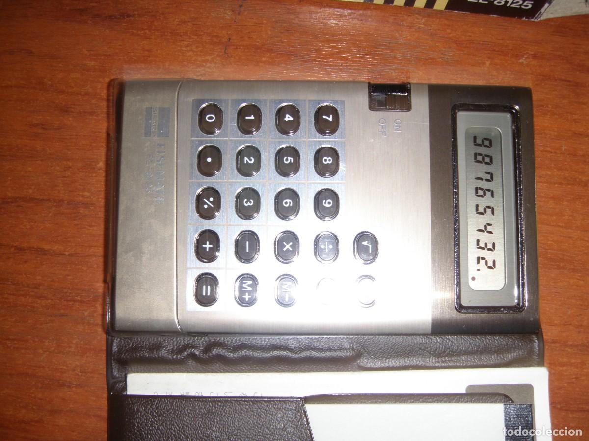 Antig&uuml;edades: CALCULADORA SHARP EL-81255 COMO NUEVA - Foto 3
