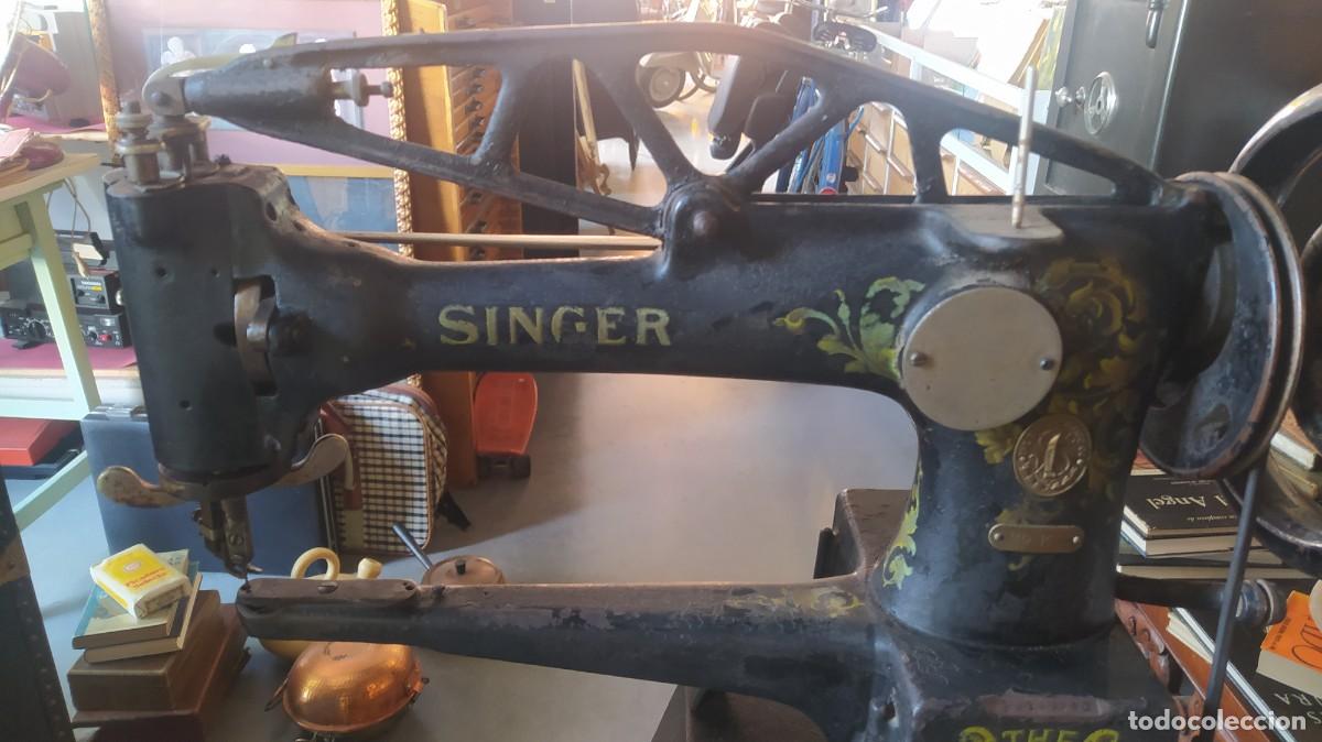 mesa maquina de coser de hierro fundido singer - Compra venta en  todocoleccion