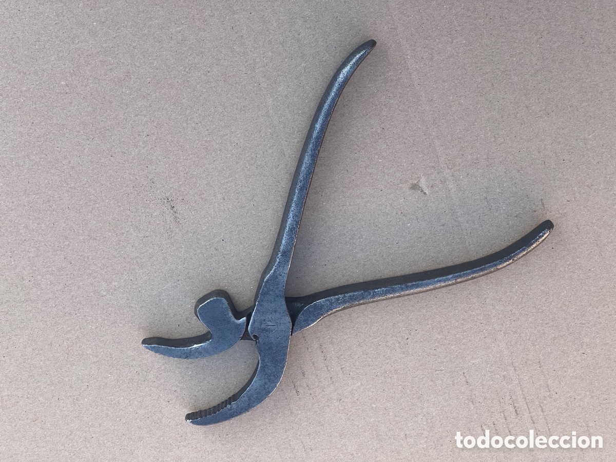 Antig&uuml;edades: Alicates de zapatero de 20 cm de largo - Foto 5