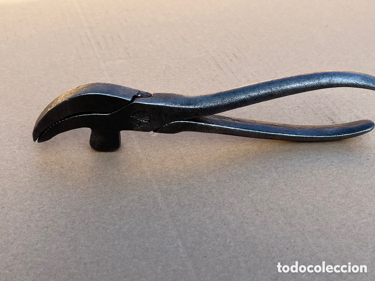 Antig&uuml;edades: Alicates de zapatero de 20 cm de largo - Foto 8