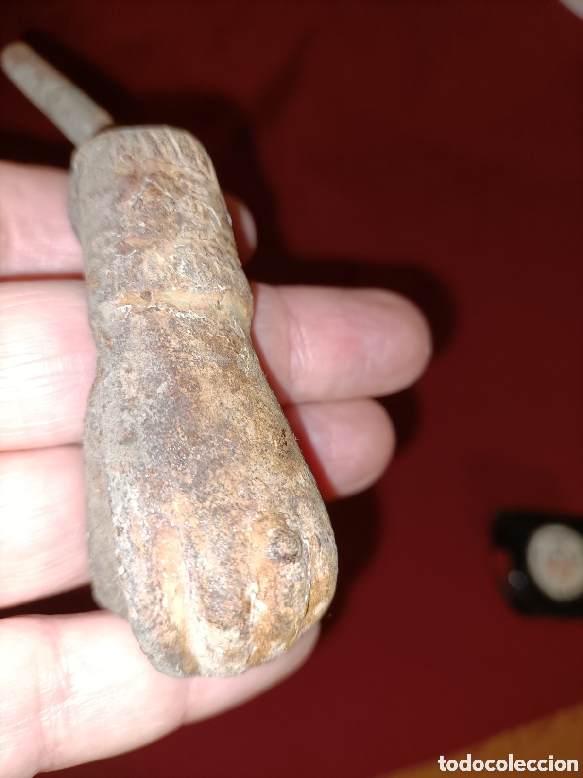 Antig&uuml;edades: Peque&ntilde;a aldaba de mano. - Foto 3